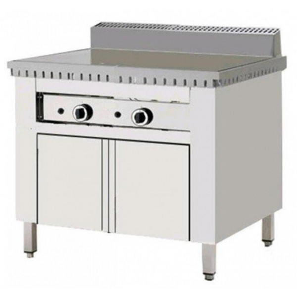 Electric piadina cooker PL Model CPE6 On compartment with doors Chrome Flat Capacity 6 planers Chrome Flat