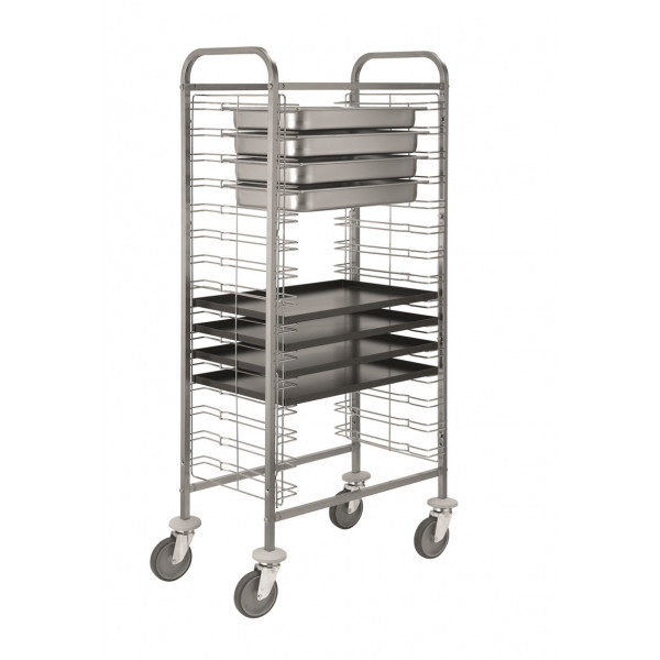 Tray trolley Model CA1655 10 trays/trays GN 1/1 or 60x40