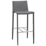Indoor stool TESR Chromed metal frame Synthetic leather covering Model 118-F601