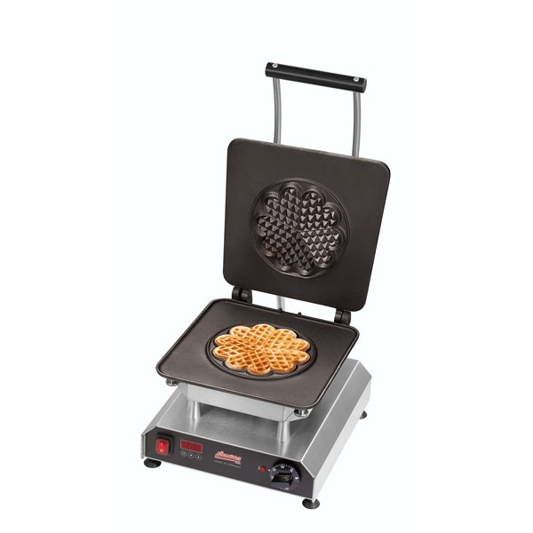 Waffle plate with heart-shaped waffle plate Ø 150 x 10 mm, divisible in 5 pieces Model THERMOCOOK 1 + W-TC-CUORE