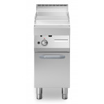 Gas fry top Chromed smooth plate MDLR Cabinet with door Model F7040FTGCLP