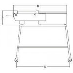 Electric sausage filler Model IS 16 IDR. INOX Cylinder capacity 16 Lt