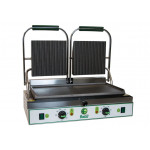 Electric panini grill Model PE50NL double Smooth sandblasted cast iron lower surface