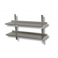 Double perforated shelf with racks and brackets L 900 P 300 H 400 Model SMFD093