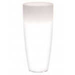 Round satined polyethylene bright vase tapered Model SV0726