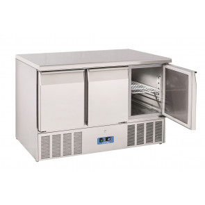 Refrigerated saladette GN1/1 with stainless steel top Model CRX93A 3 doors Static refrigeration