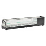 Refrigerated countertop tapas display Model AK813VTB Capacity 8xGN1/3 h 4,0 cm