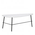 Indoor table TESR Powder coated metal frame, painted MDF top  Model 1678-SE10