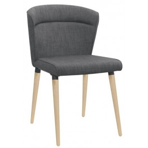 Indoor armchair TESR Metal and wood frame Seat and backrest in synthetic leather Model 1438-C50W