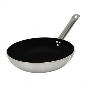 Flared frying pan 2ply induction non-stick peek aluminium/steel Model1400