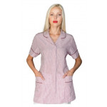 Woman Zama blouse SHORT SLEEVE 65% Polyester 35% Cotton BORDEAUX STRIPED Avaible in different sizes Model 004713
