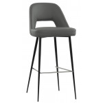 Indoor stool TESR Powder coated metal frame Fabric or synthetic leather Model 087-TOP 21 DIFFERENT COLOURS