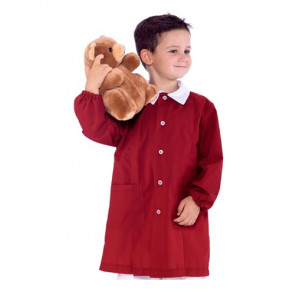 Pollicino Pinafore 65% Polyester  35% Cotton Vermilion available in different sizes Model 000203