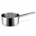 Stainless steel saucepan with handle suitable for induction cooking Model P454016