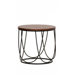 Indoor table TESR Powder coated metal frame, wood top Model 1800-MT48