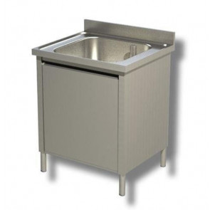 Stainless steel cupboard sink one tub A1V087