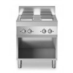 Electric range 4 square plates MDLR Open cabinet Model F7070PCEQA