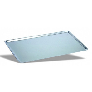 Stainless steel tray for pastries, thickness mm 1,2  Size cm. L 40 x P 30 x 1,2 h Model 648-040