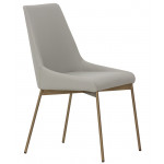 Indoor armchair TESR Powder coated metal frame, padded seat and backrest, synthetic leather covering Model 470-GA2