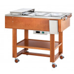 Heated trolley Model CL2770N for boiled and roasted meats Various colours