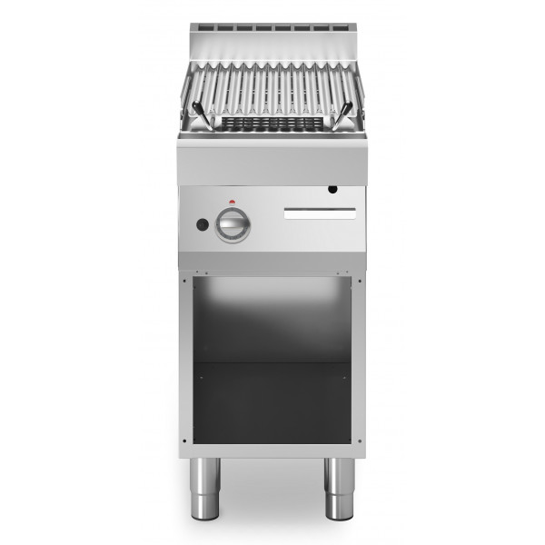 Lava stone grill 1 cooking zone MDLR Model F7040GRLIA Open cabinet