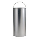 Push waste bin MDL Polished stainless steel Model 106031