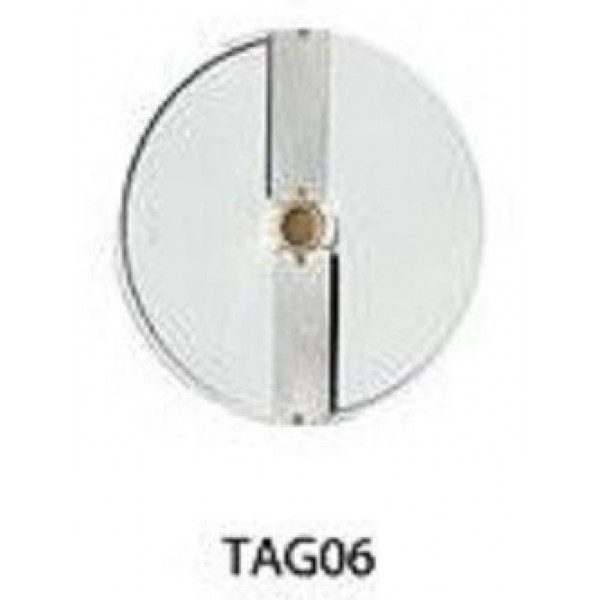 Cutting disc thickness 6mm DF06 - suitable for tomatoes, citrus fruits, bananas, onions, apples, boiled potatoes, mushrooms, celery, etc. for Vegetable cutter Models TITANIUM