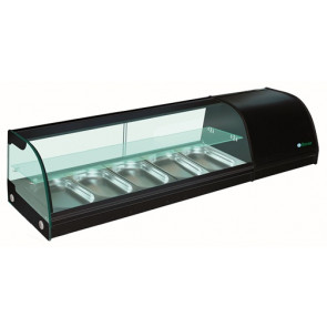 Refrigerated countertop display for sushi 2 shelves Model G-TS1500