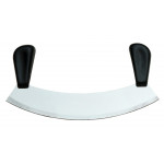 Half moon chopper Tempered AISI 420 stainless steel blade with conical sharpening, satin finish.  Handle : in rubberized non-toxic material, anti-slip and dishwasher safe.Blade Cm 25 Modello CL1249