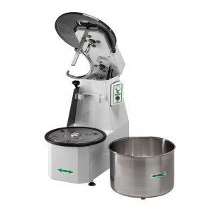 Spiral mixer and stainless steel rod Model 38CNS Lifting head Extractable bowl Dough per batch 38KG