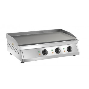 Countertop electric fry top Model FT3L Smooth cooking plate 3 cooking zones Power 9000 W