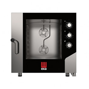 Electric ventilated convection oven with steam for gastronomy, bakery and pastry Model MKF621S Capacity N° 6 trays GN 2/1 Power Kw 18,4