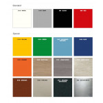 Neutral Food counter ideal for dry pastry Zoin Model Colorado CO140NNNG Straight tempered glass