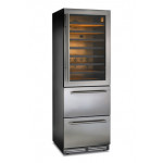 Ventilated Wine cooler 72 Bottles top and 69 Bottles  Low Model DW190SILVER