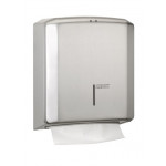 Paper towel dispenser folded C or Z MDC Stainless Steel Satin vandal-proof suitable for common bathrooms Capacity: about 600 wipes Model DT2106CS