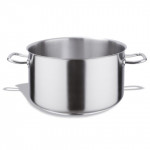 Deep saucepan in stainless steel 18/10 compatible with induction cooker Model 103-0