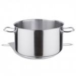 Deep saucepan in stainless steel 18/10 compatible with induction cooker Model103-0