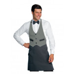 Unisex Garcon apron 100% Polyester Anthracite+grey Model 037087