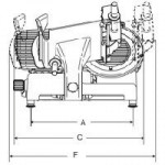 Gravity slicer Model PALLADIO 350