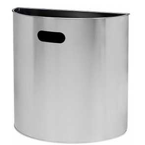 Wall mounted waste bin 20 L MDL brushed stainless steel Model MILUNA  773036