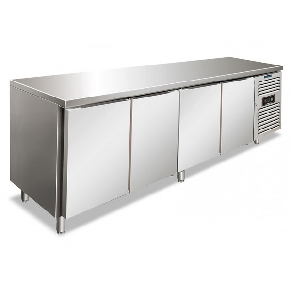 Ventilated refrigerated counter Model SNACK4100TNF Four doors