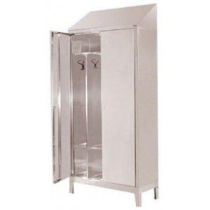 Changing room locker made of stainless steel 430 IXP N.1 COMPARTMENT N.2 hinged doors Model S5069407430
