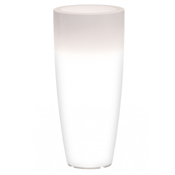 Round satined polyethylene bright vase tapered Model SV0726