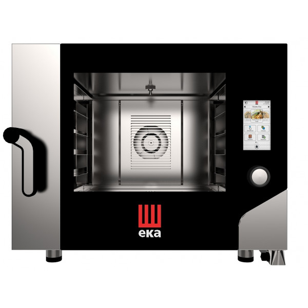 Convection oven with TOUCH SCREEN controls Model MKF464TS Capacity n.4 Trays/Grids cm 60x 40 Power Kw 7,8 Drop down door