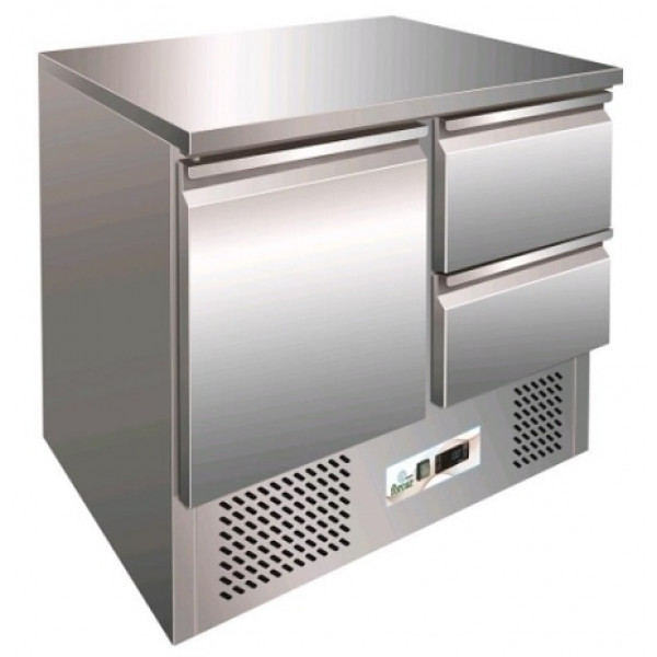 Static refrigerated Saladette Model S9012D-FC two doors and two drawers