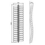 Neutral classic wine bottles display Double curve design Bottles capacity 38 Transparent Model Plex ESSE