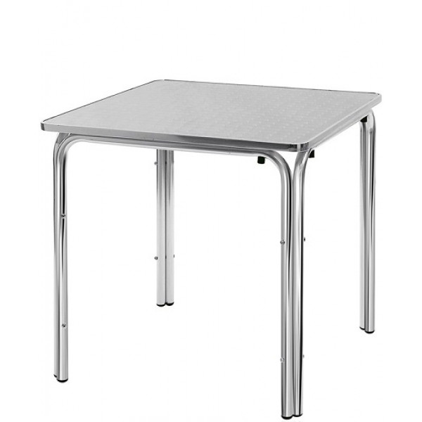 Outdoor table TESR Aluminum frame, stainless steel top Model 097-MTA013A
