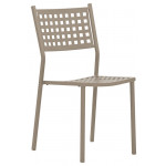 Stackable outdoor chair TESR Powder coated metal frame Model 1699-UE03