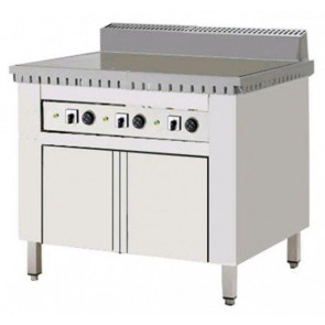 Electric piadina cooker PL Model CPE6 On compartment with flat iron doors capacity 6 piadine Iron plane