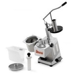 Electric vegetale/Mozzarella cutter Model TM TG Discs Excluded r.p.m. disc 300 Feed hopper dimensions mm h.150 x ø192